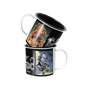 Taza Enlozada Lechera Acdc Lets Be Rock Banda