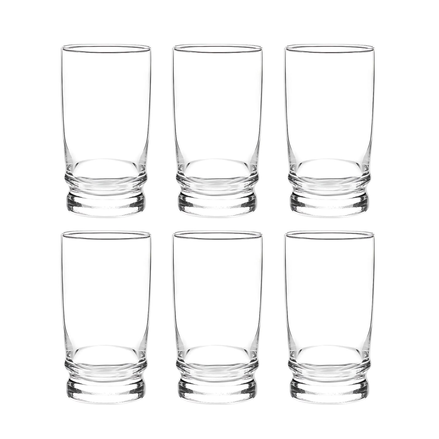 Display 6 Vasos Altos Madeira Rock 370cc Tragos Jugos Cristar image number 0.0