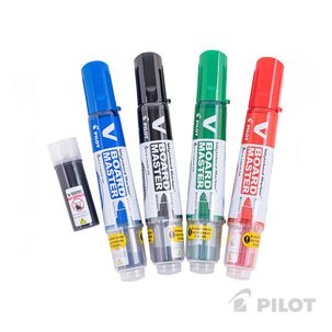 Set 4 Marcadores Recargables Pilot Colores Surtidos Azul Negro Very Rojo