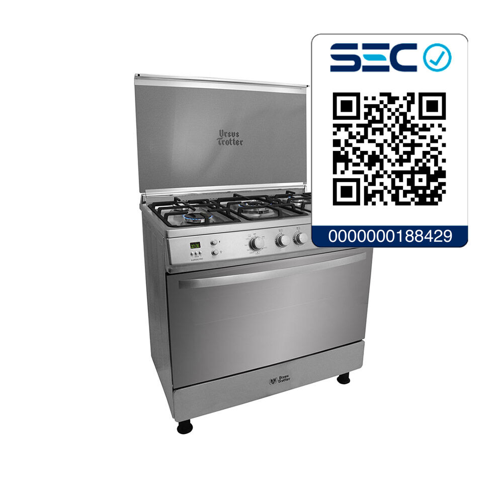 Cocina A Gas Ursus Trotter UT EURO90 PR / 5 Quemadores image number 2.0