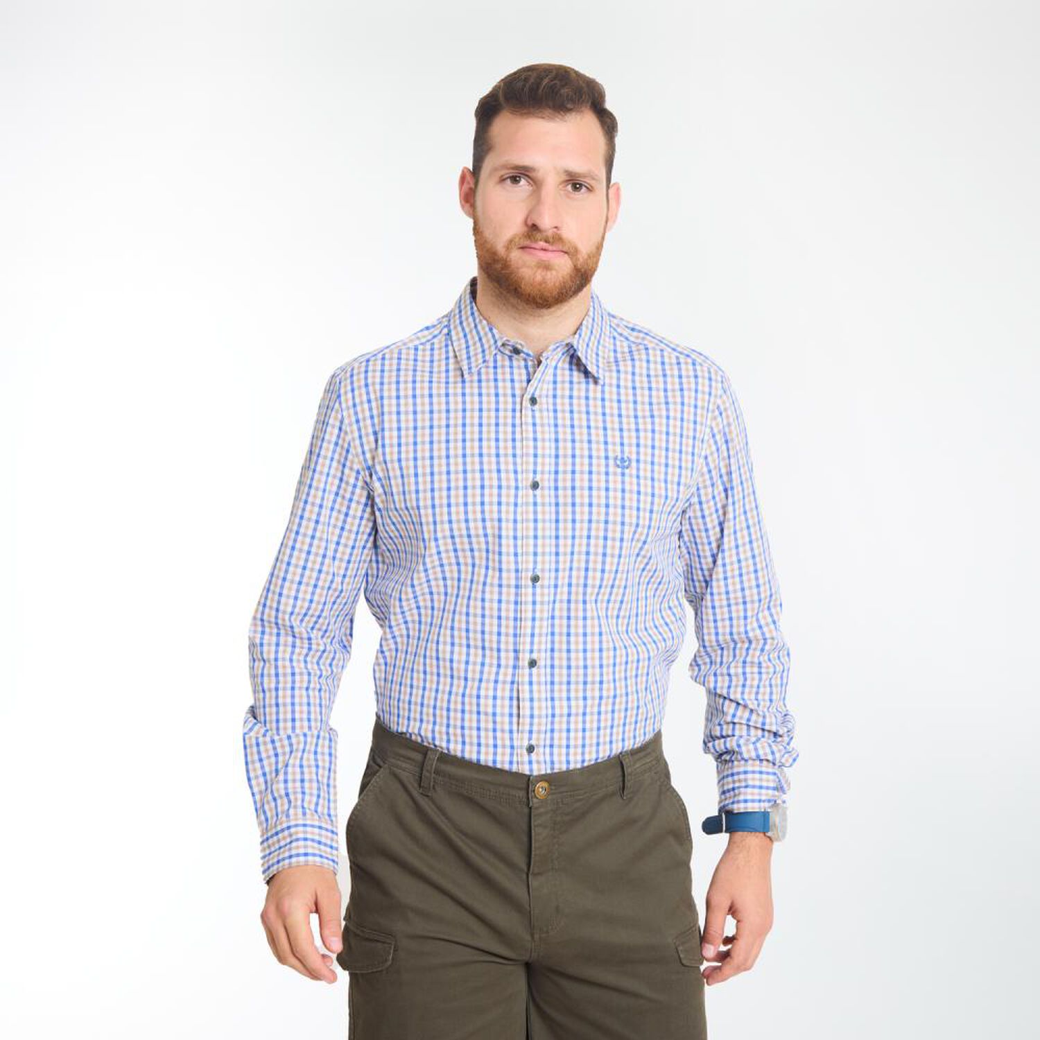 Camisa Fantas&iacute;a Regular Manga Larga Hombre Peroe image number 0.0