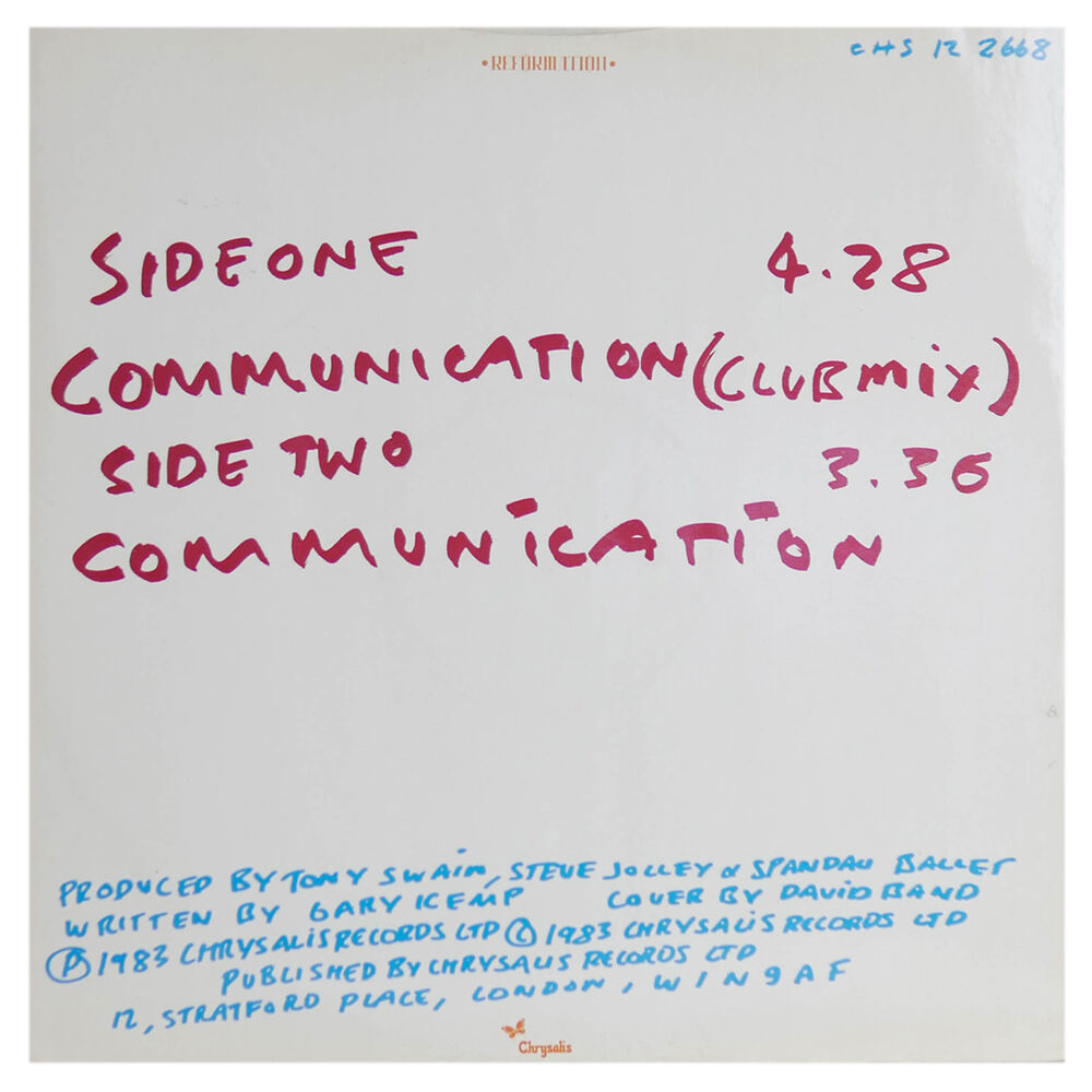 Spandau Ballet - Communication (club Mix) | 12" Maxi Single Usado image number 1.0