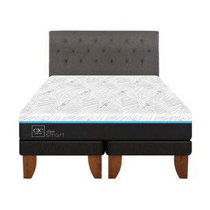 Cama Europea Cic Green Infinity / King / Base Dividida + Respaldo