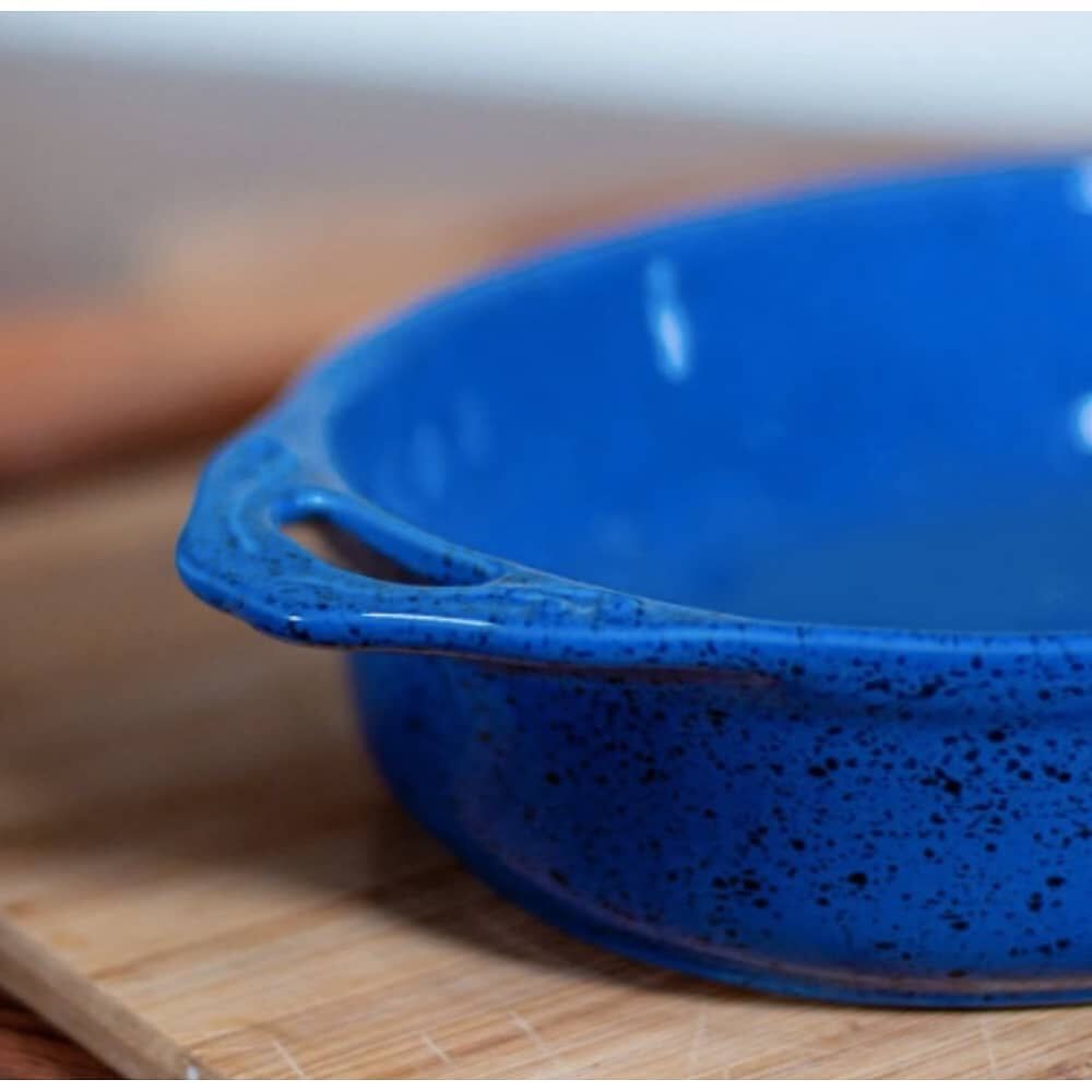 Fuente Ceramica P/horno Ovalada Azul image number 3.0