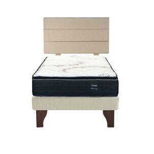 Cama Europea 1.5 Plaza 190 Plus Respaldo Atacama