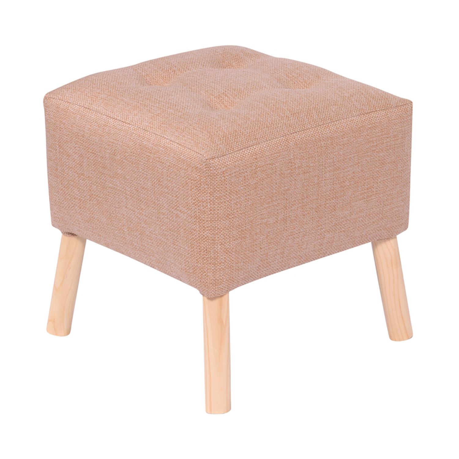 Pouf Alemania Beige Omega 42x42x43 Cm M&aacute;xima Design image number 1.0