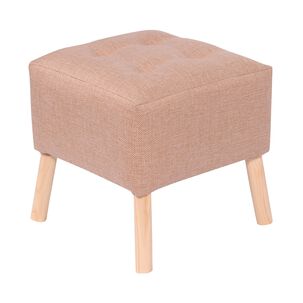 Pouf Alemania Beige Omega 42x42x43 Cm M&aacute;xima Design