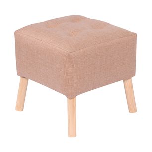Pouf Alemania Beige Omega 42x42x43 Cm M&aacute;xima Design