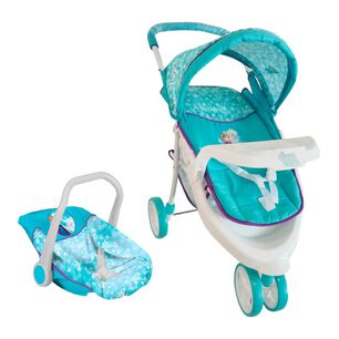 Juguete Mu&ntilde;eca Bebesit Coche Travel Con Silla Frozen