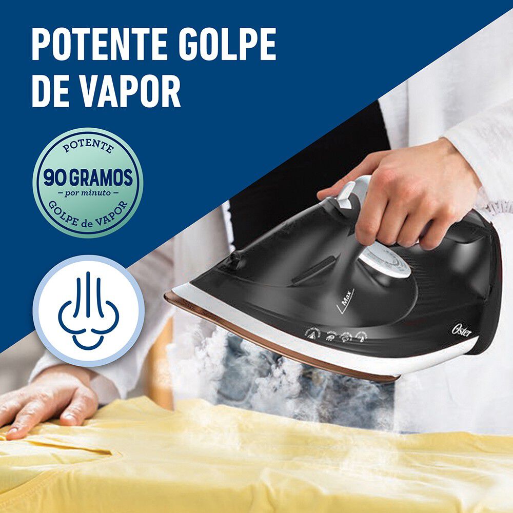 Plancha Con Suela Grande De Ceramica Oster Gcstep2501 image number 1.0