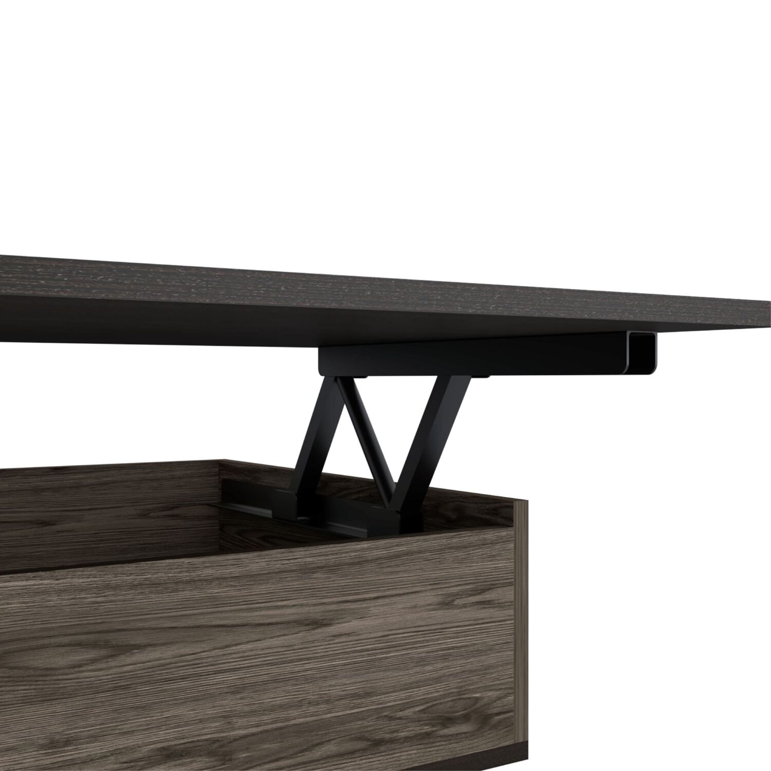 Mesa De Centro Extensible Fm-002o - Cafe Oscuro / Negro image number 5.0
