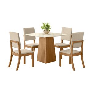 Juego De Comedor Home Mobili Beli / 4 Sillas