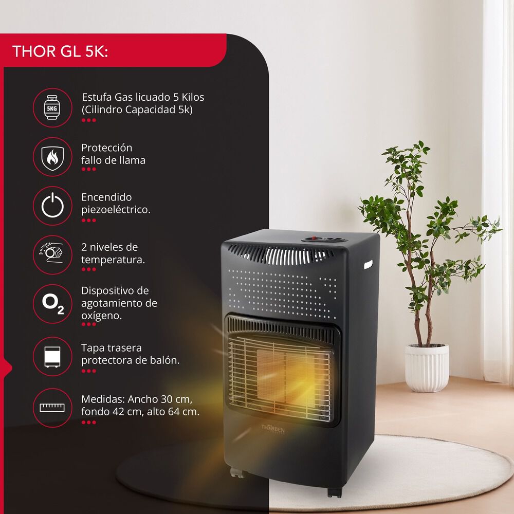 Estufa Gas 5l Thor Gl 5k image number 1.0