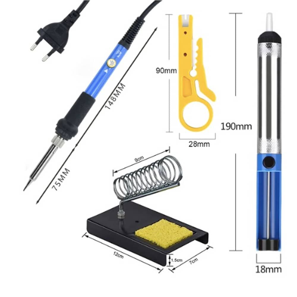 Kit Electrico Caut&iacute;n 220v 60w Regulable 5 Puntas 15 Pcs image number 1.0