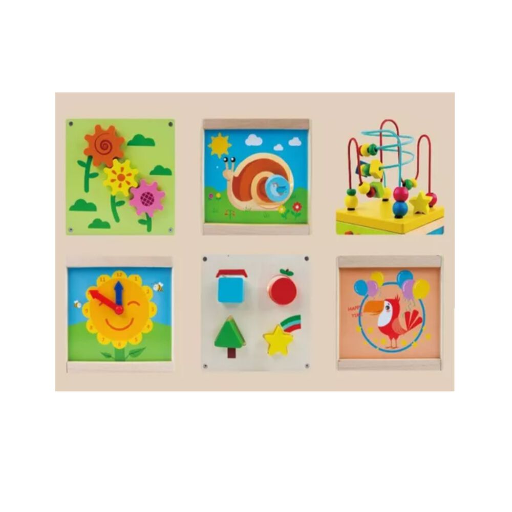 Cubo Juguete De Madera Didáctico Montessori Bebe Infantil image number 7.0