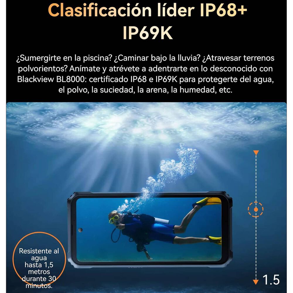 Blackview Bl8000 - Resistente 5g, Ip68, Ip69k Y Mil-std-810h image number 6.0
