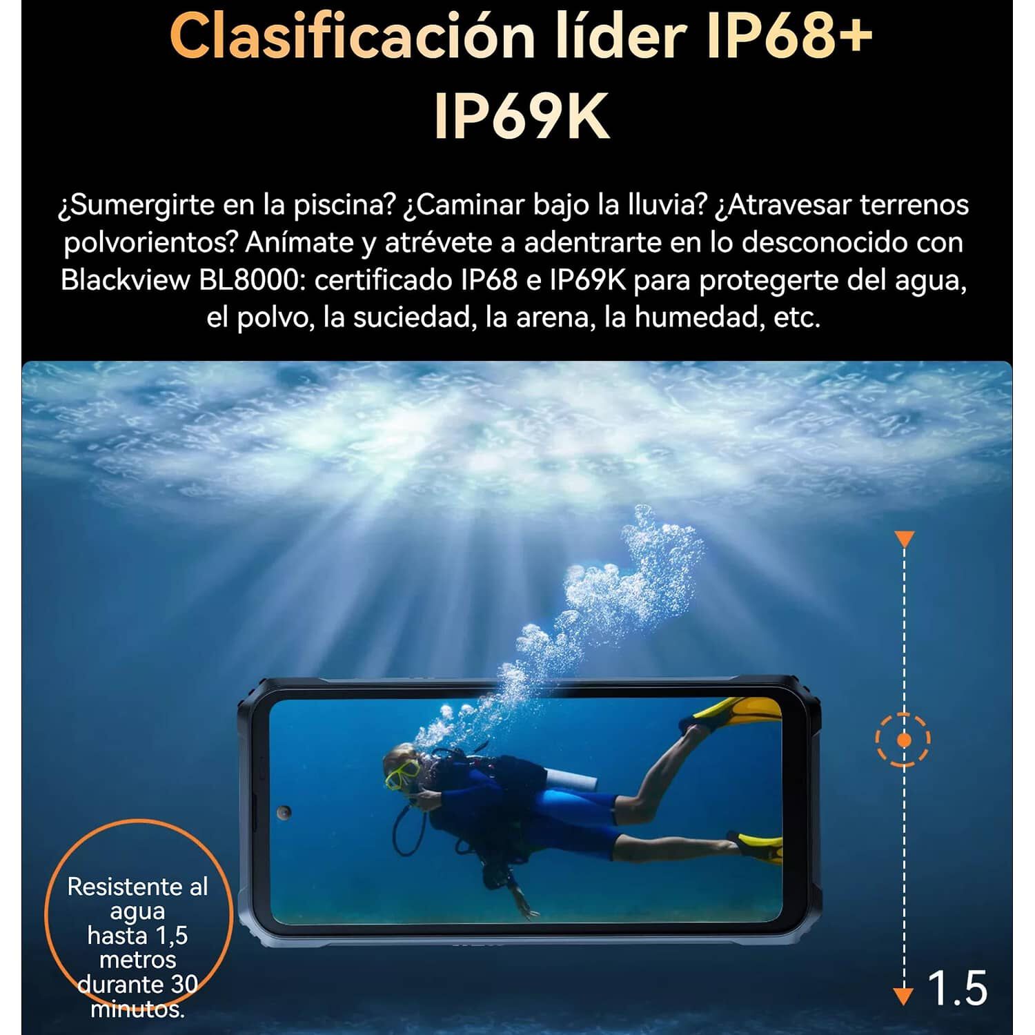 Blackview Bl8000 - Resistente 5g, Ip68, Ip69k Y Mil-std-810h image number 6.0