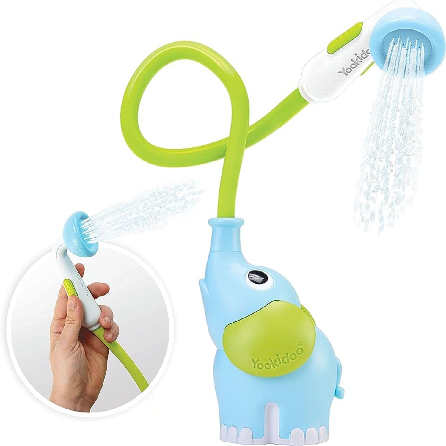 Juego De Ba&ntilde;o Elefante Ducha Interactivo Azul Infantil Beb&eacute; Ni&ntilde;o Ni&ntilde;a Tina Yookidoo image number 1.0