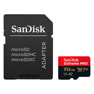 Tarjeta Micro Sd Sandisk 512gb Extreme Pro Con Adaptador