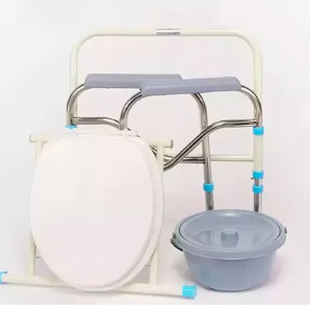 Baño Inodoro W.c Portátil Plegable Silla Ducha Color Blanco image number 3.0
