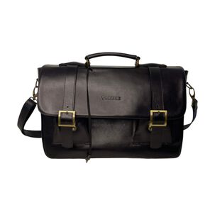 Maletin De Cuero Magallanico Negro
