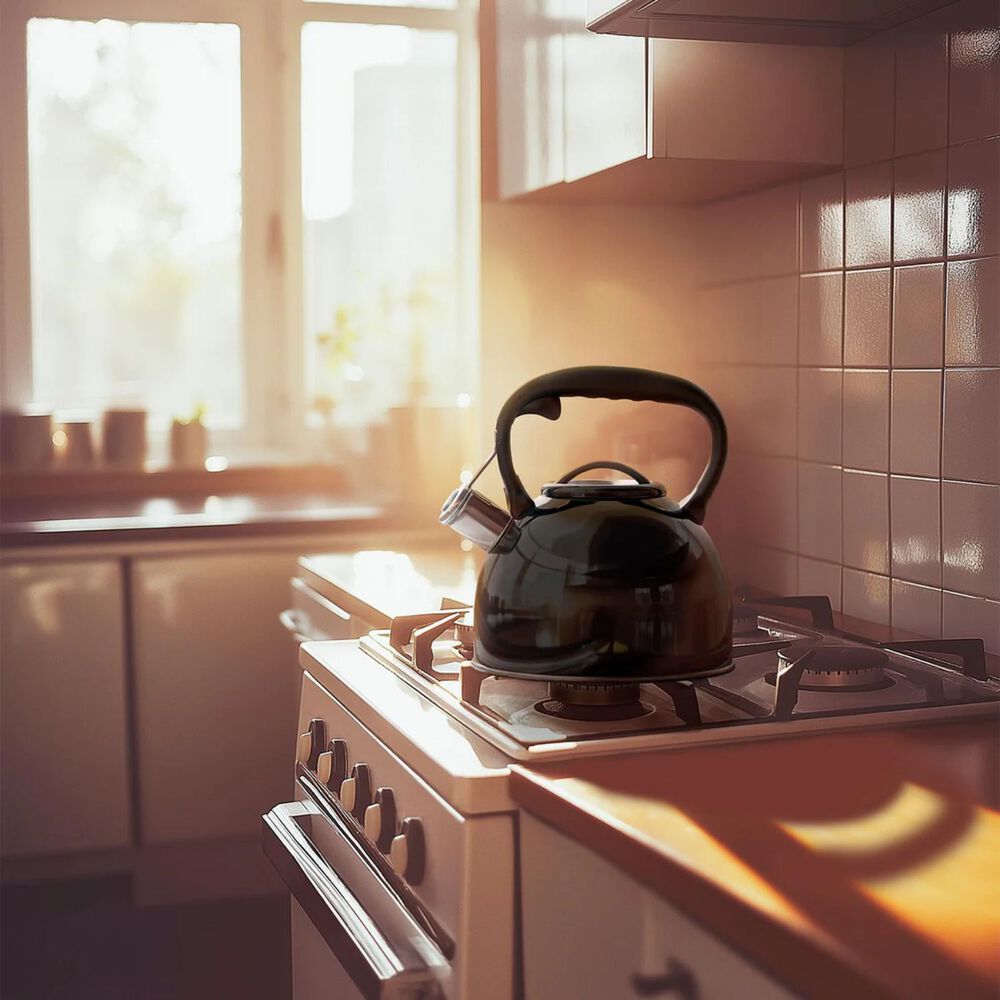 Tetera Acero Inoxidable Con Silbato Wens 3l Negro image number 2.0