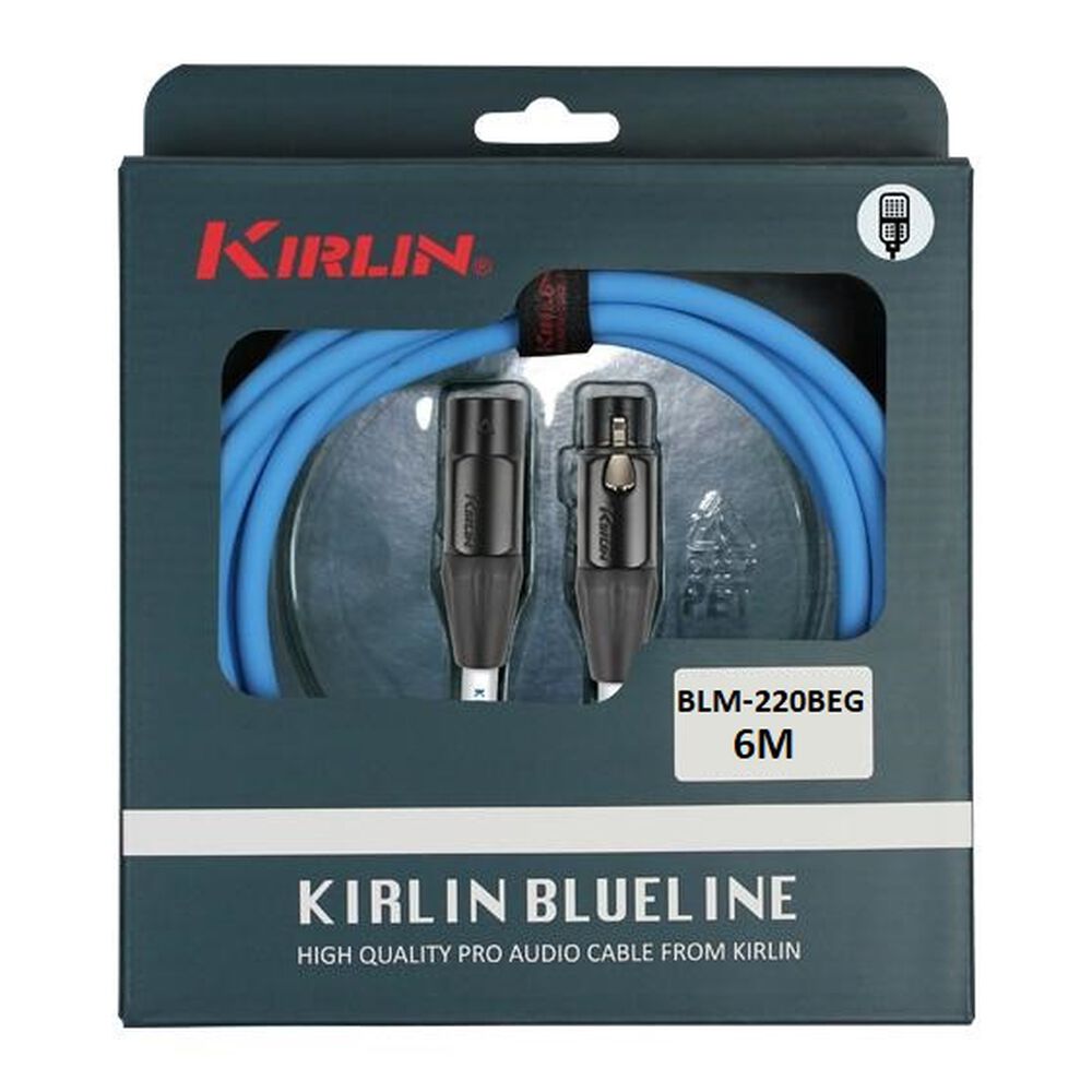 Cable Micrófono Kirlin Blue-line Xlr 6m Blm-220-beg image number 3.0