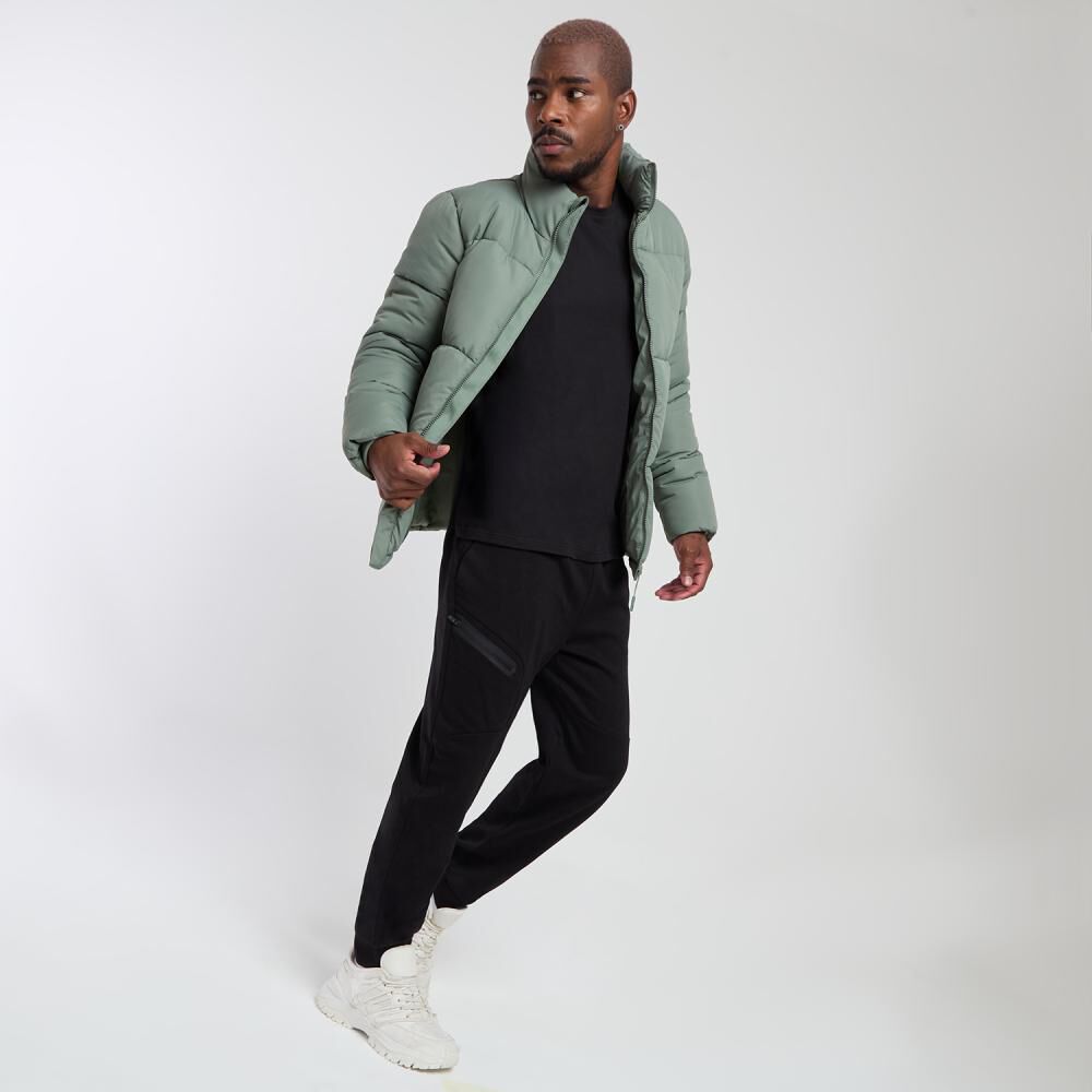 Parka Deportiva Lisa Regular Cuello Alto Hombre Wetland image number 1.0