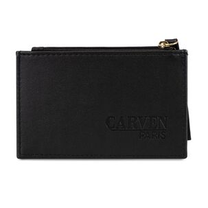 Tarjetero Billetera Mujer Con Monedero Suny Negro Carven Paris