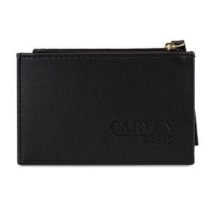 Tarjetero Billetera Mujer Con Monedero Suny Negro Carven Paris