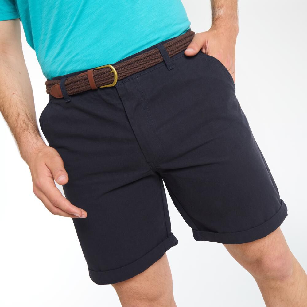 Bermuda Tiro Medio Regular Hombre Peroe image number 4.0