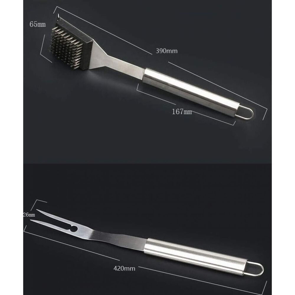 Kit Parrilla Barbacoa 18 Piezas Acero Inoxidable Maleta image number 4.0