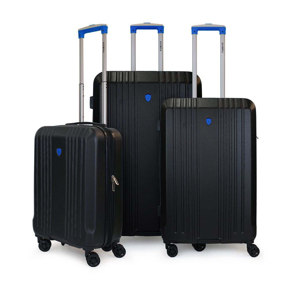 Set De 3 Maletas S+m+l Olympia Negro-azul image number 0.0