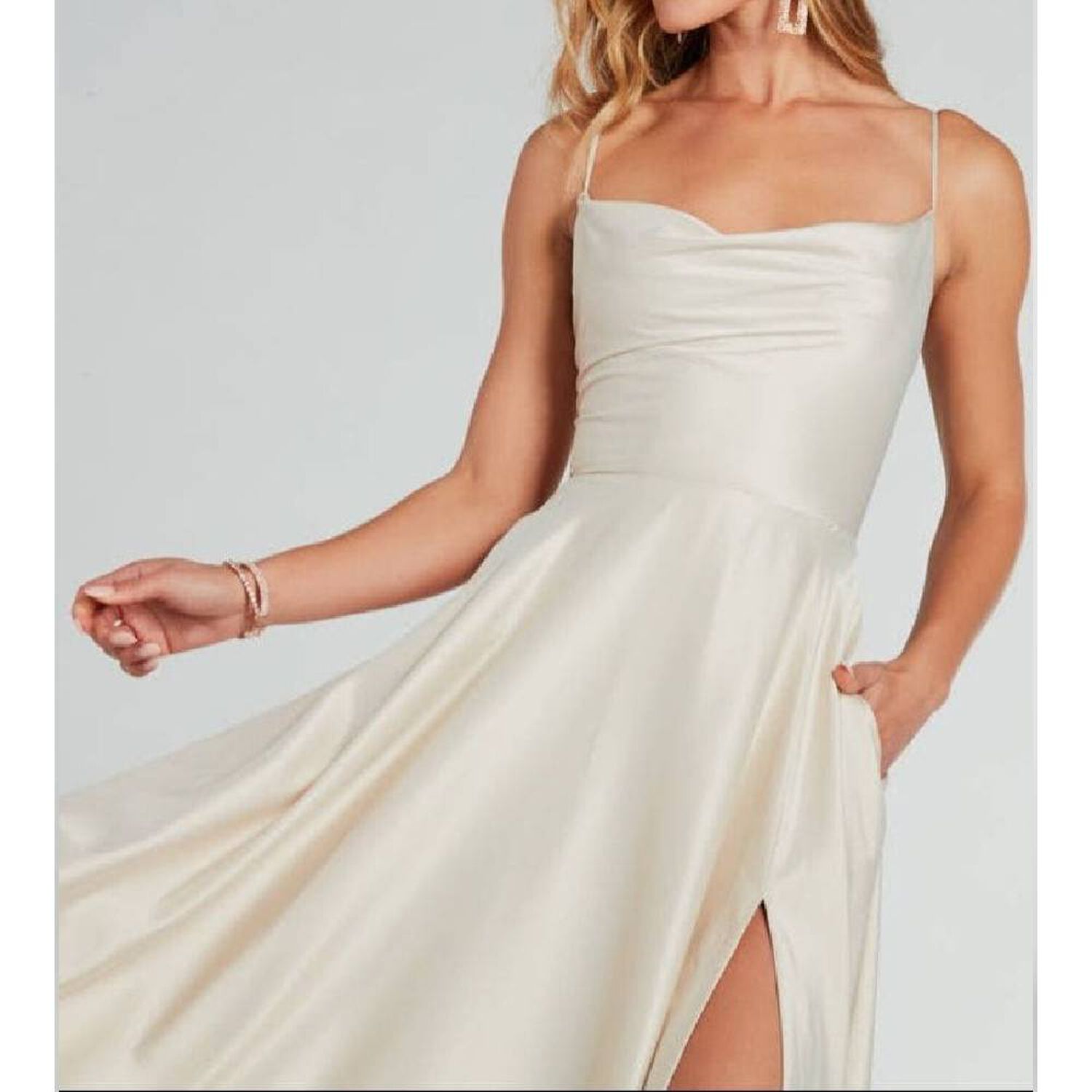 Vestido Maxi Satin - Kendra image number 3.0