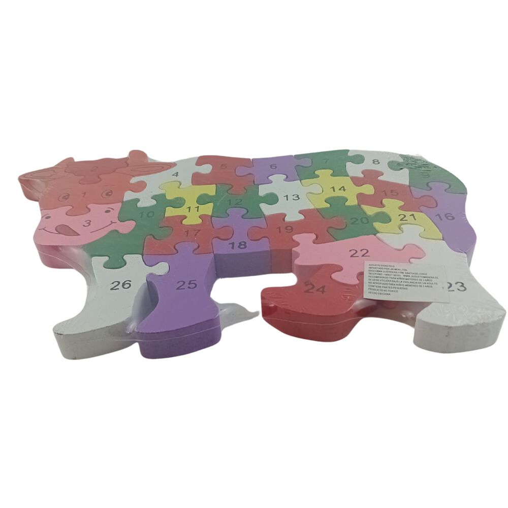 Juego De Puzzle Grande De Madera En Forma De Vaca Animal image number 3.0