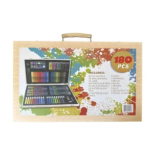 Set De Arte 180 Piezas Lapices Plumon Pinturas Maleta Ni&ntilde;os