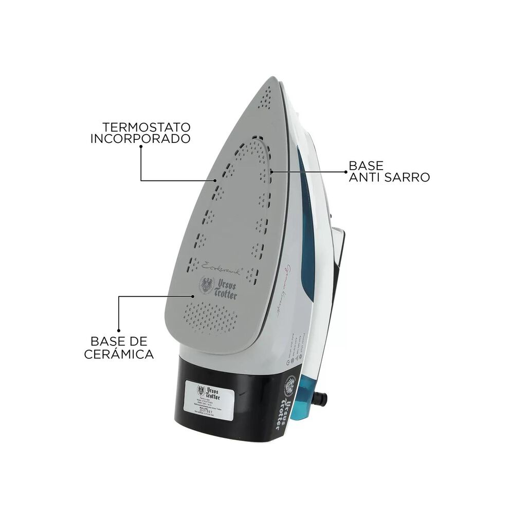 Plancha A Vapor 2000w 350ml Azul Ut-platteisen Ursus Trotter image number 3.0