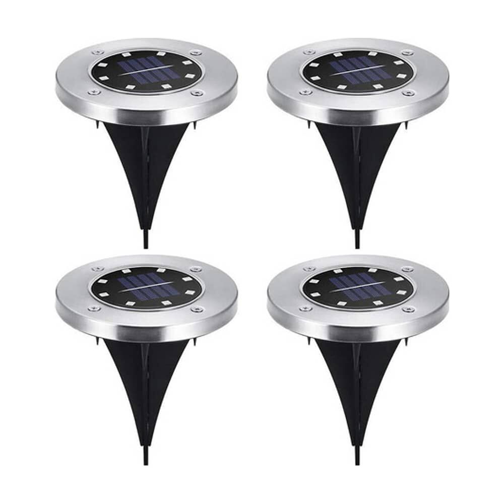 Set 4 Focos Led Carga Solar Para Jard&iacute;n Con Estaca image number 0.0