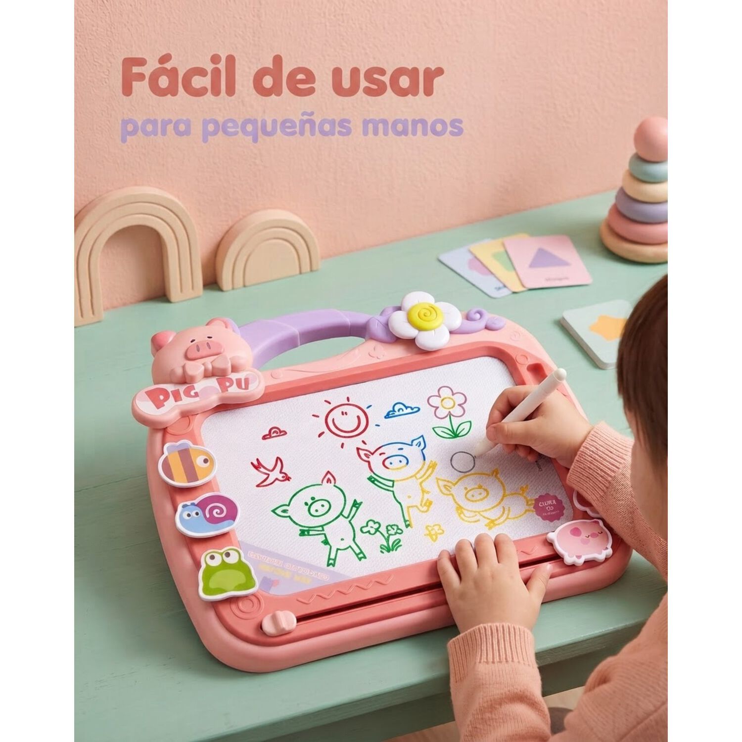 Pizarra Magica Magn&eacute;tica Borrable Para Ni&ntilde;os Ni&ntilde;as Divertida image number 36.0
