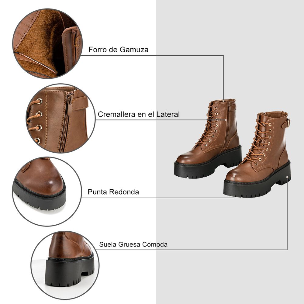 Botin Camel Casual Mujer Weide Czy585 image number 6.0