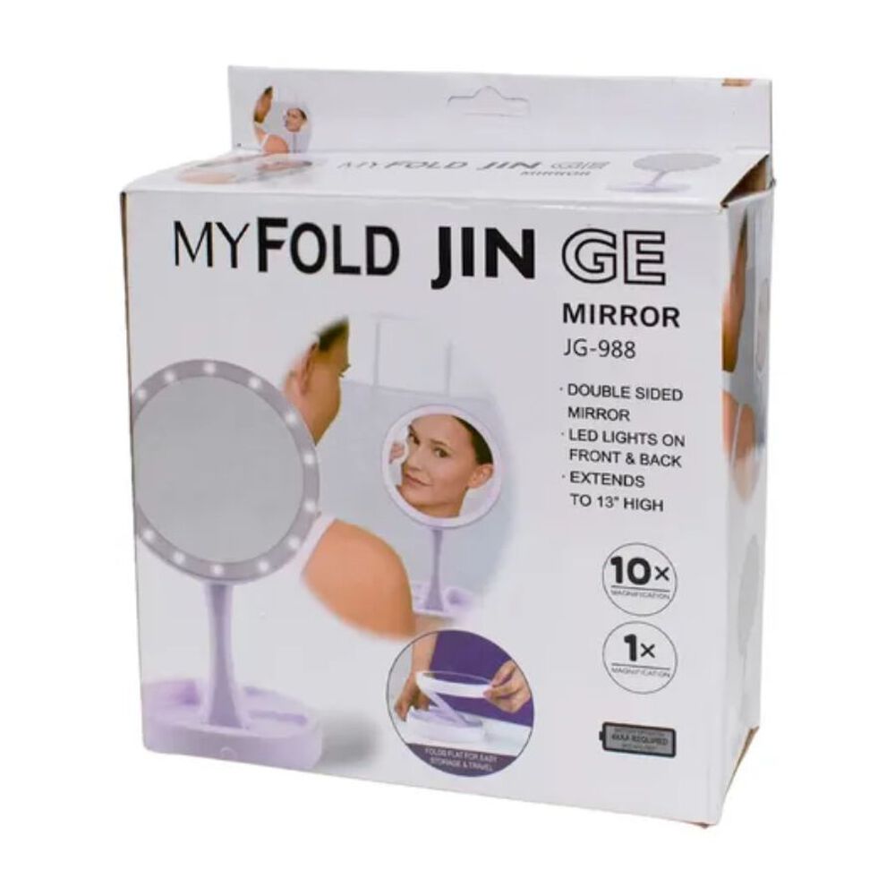 Espejo Led Con Doble Cara Plegable Para Maquillaje image number 4.0