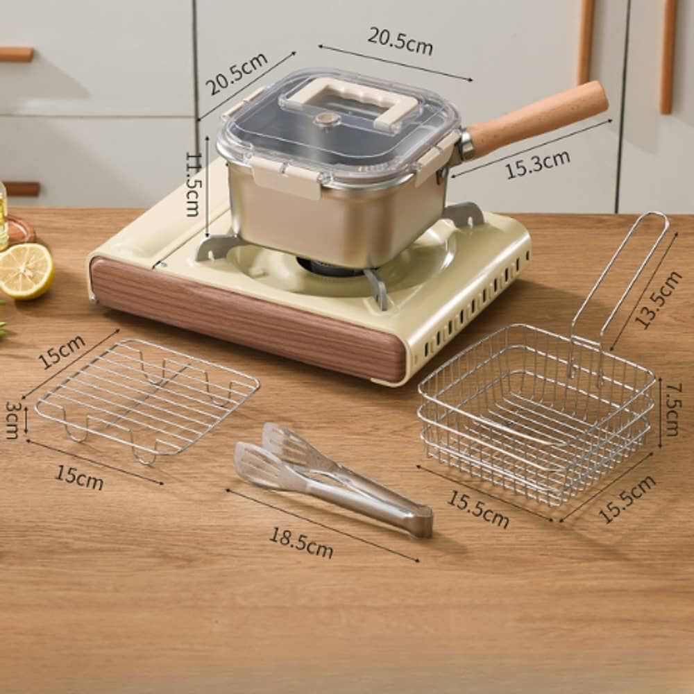 Olla Multiusos Cacerola Sarten Para Freir Hervir Con Pinza image number 2.0