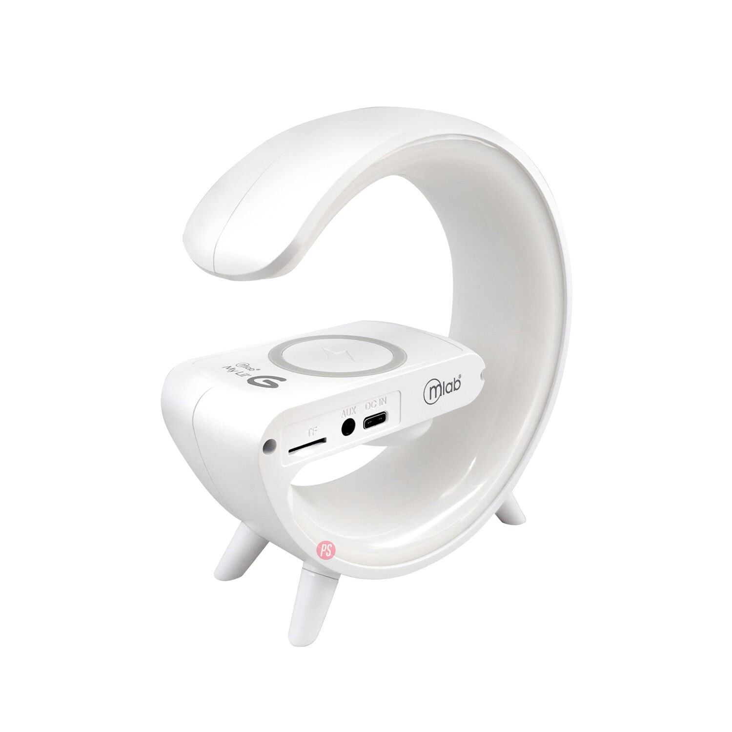 Parlante Bluetooth My Lil G Cargador Inal&aacute;mbrico Blanco - Ps image number 2.0