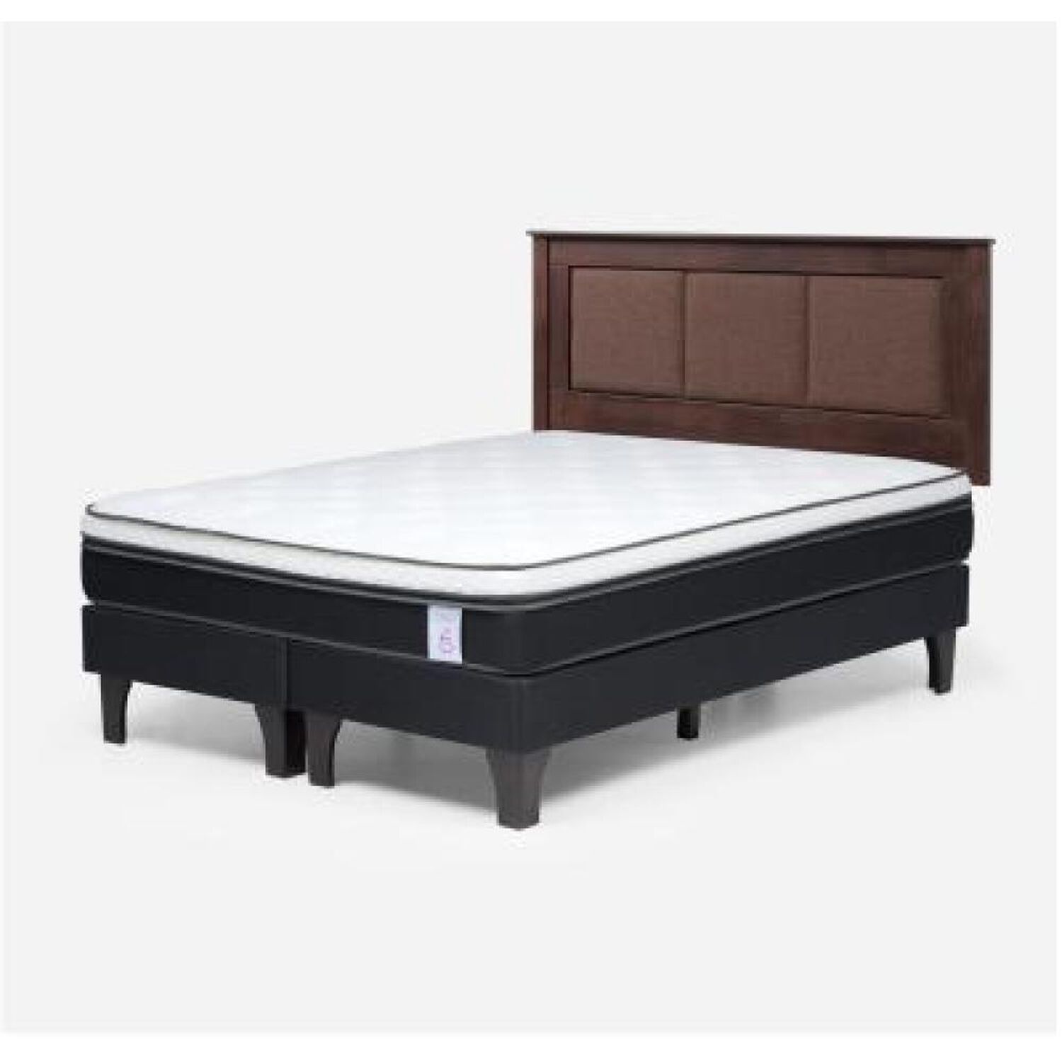 Cama Europea Rosen New Style 6 / 2 Plazas / Base Dividida + Respaldo image number 8.0