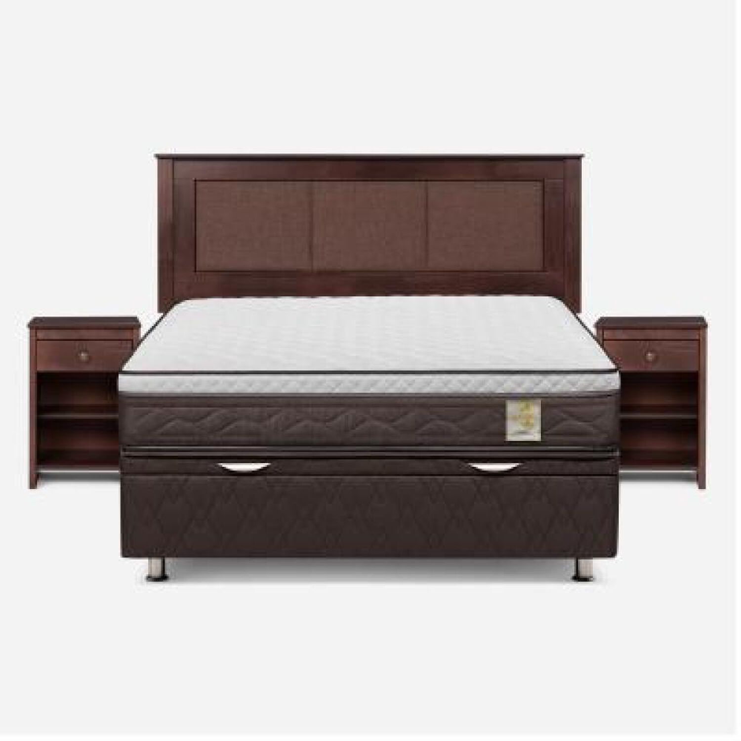 Cama Ba&uacute;l Rosen New Style 4 Plus / 2 Plazas / Base Normal + Set De Maderas image number 6.0