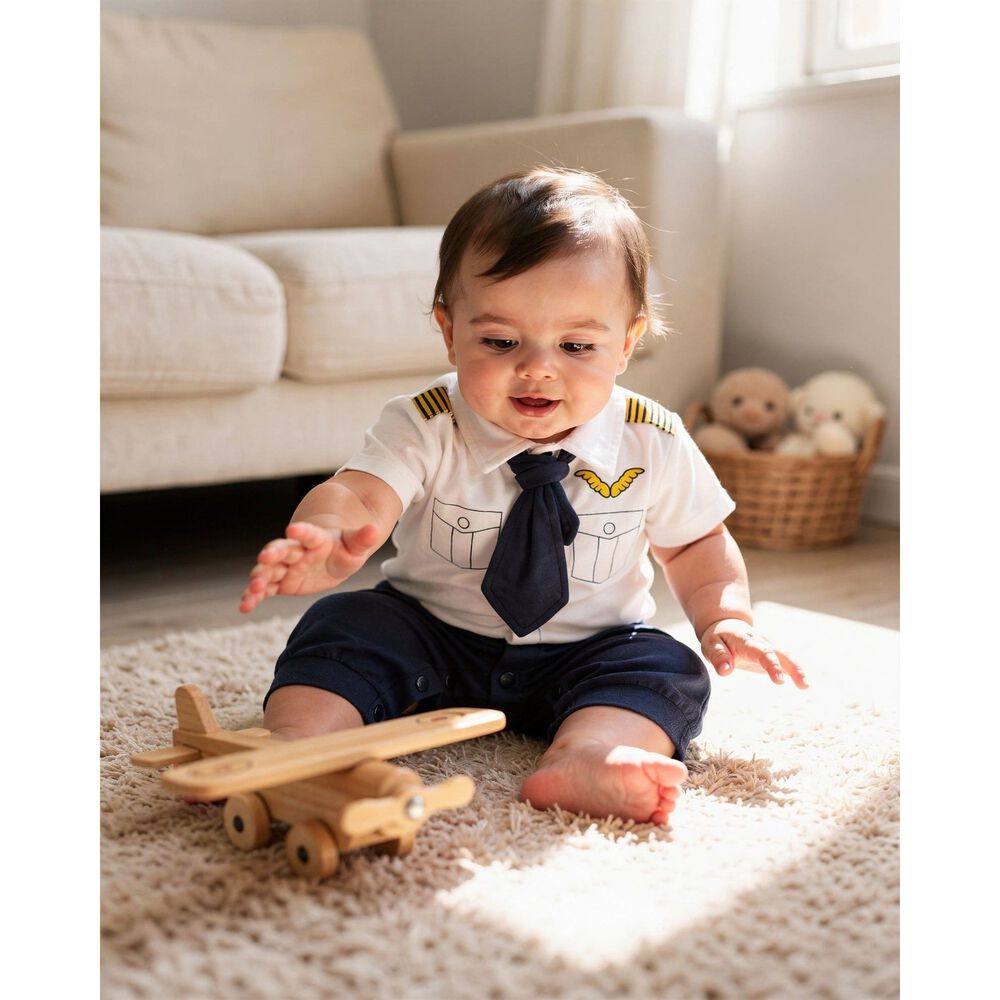 Disfraz Beb&eacute; Piloto Avi&oacute;n image number 4.0