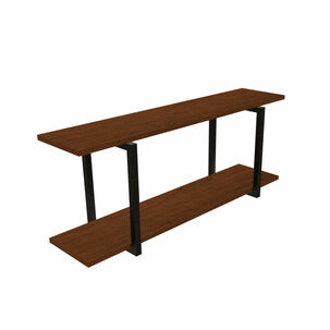 Repisa Diseño Industrial 2 Tablas 90x20cm Cafe