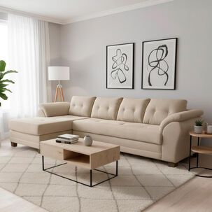 Sofá Seccional Izquierdo Living Factory Boston / 5 Cuerpos