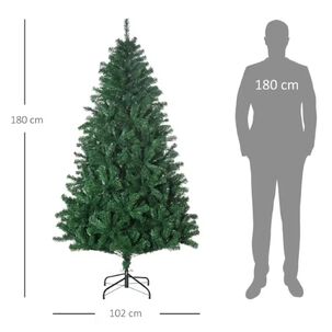 Arbol De Navidad 180cm Artificial Pino Decorativo Frondoso