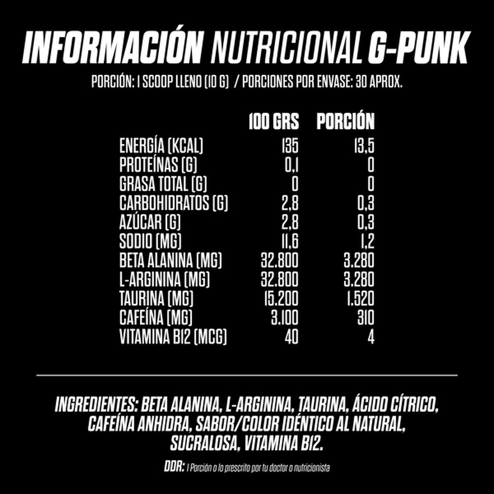Pre Entrenamiento G Punk Gohard - 30 Servicios image number 3.0